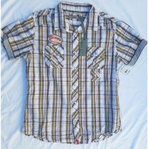 PAPER DENIM & Cloth XL button up shirt embellished